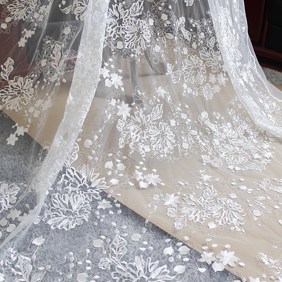 Bridal lace fabric