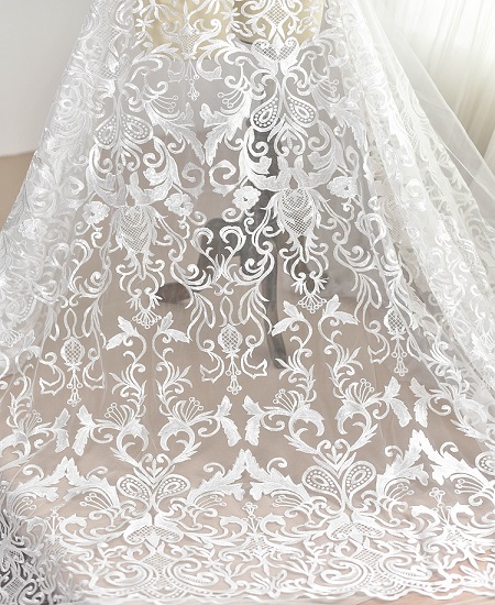 Bridal lace fabric