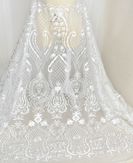 Bridal lace fabric