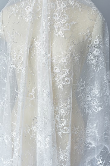 Bridal lace fabric