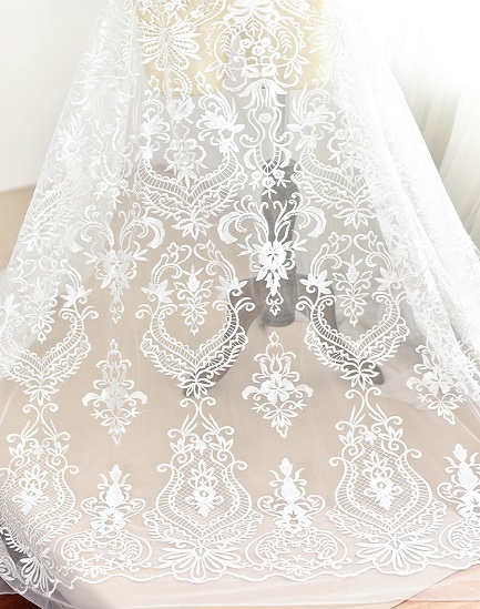 Bridal lace fabric