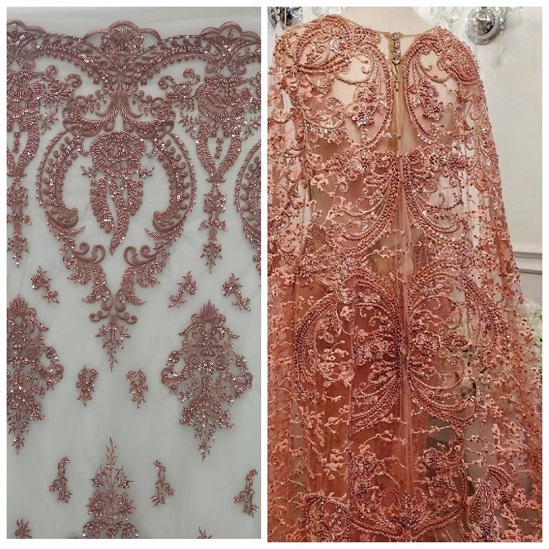 Bridal lace fabric