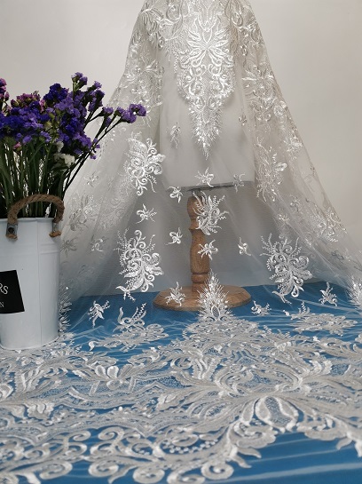 Bridal lace fabric