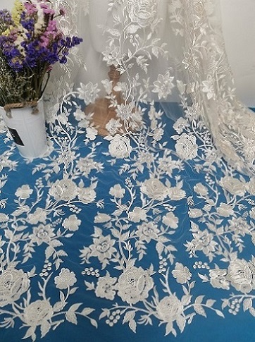 Bridal lace fabric