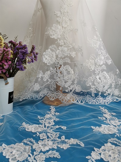 Bridal lace fabric