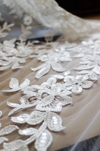 Bridal lace fabric