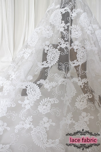 Bridal lace fabric