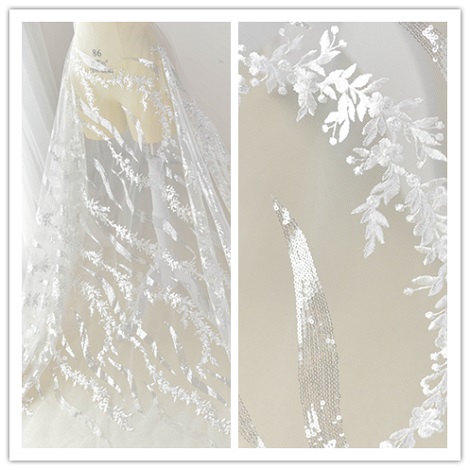 Bridal lace fabric