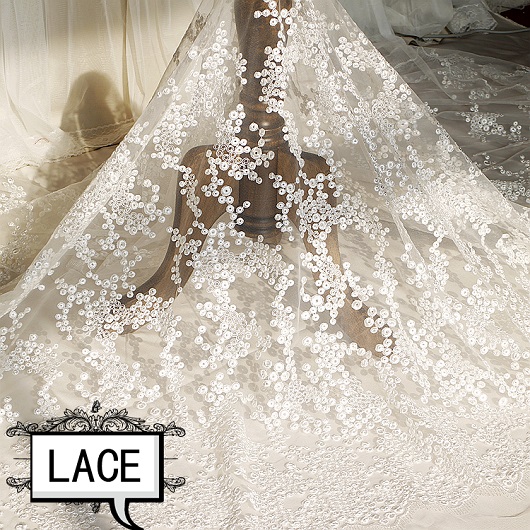 Bridal lace fabric