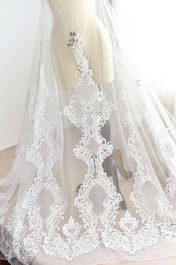 Bridal lace fabric