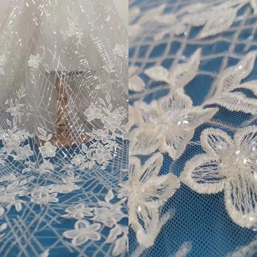 Bridal lace fabric